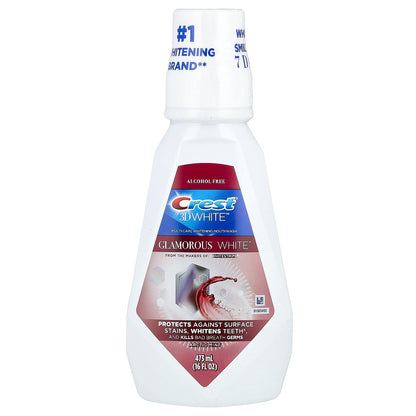 Crest, 3D White™, Multi-Care Whitening Mouthwash, Glamorous White™, Alcohol Free, Arctic Mint, 16 fl oz (473 ml)