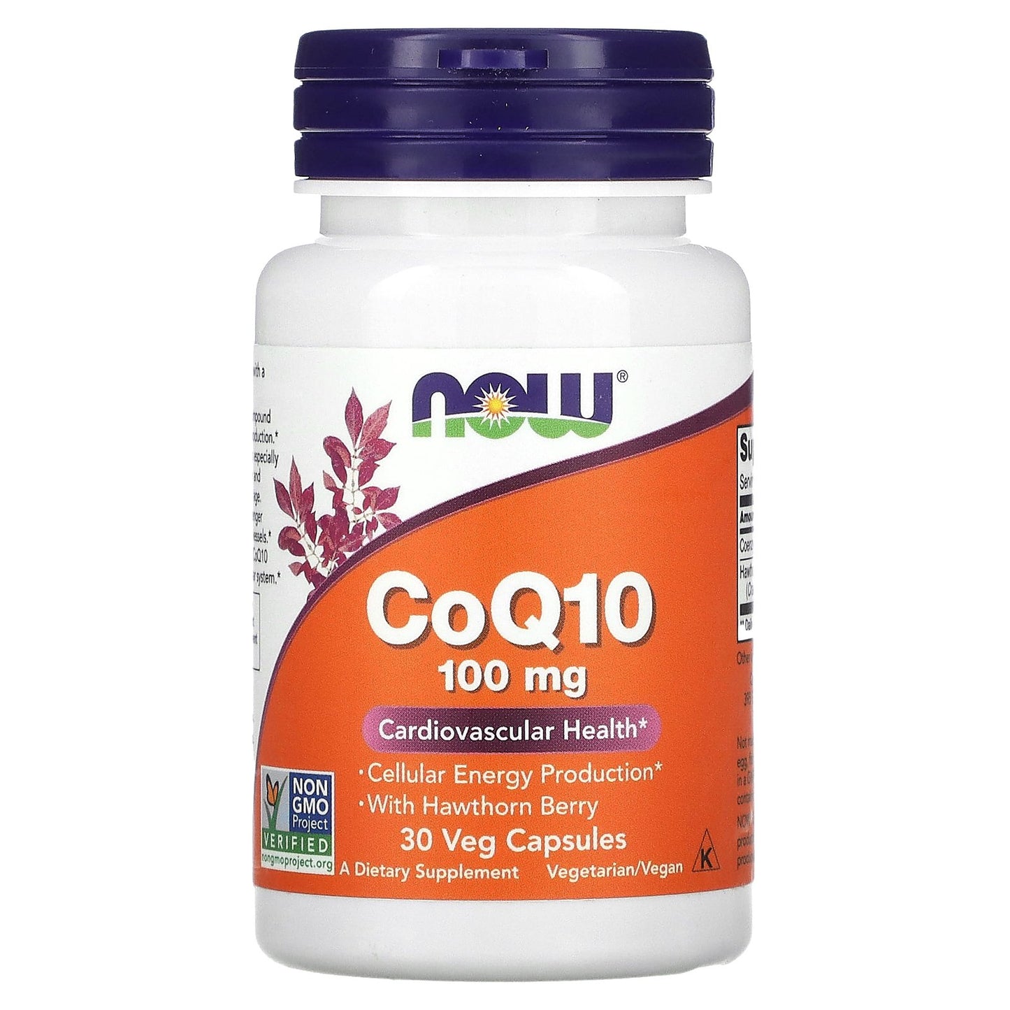 NOW Foods, CoQ10, 100 mg, 30 Veg Capsules