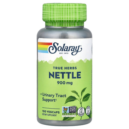 Solaray, True Herbs, Nettle, 100 VegCaps (450 mg per Capsule)