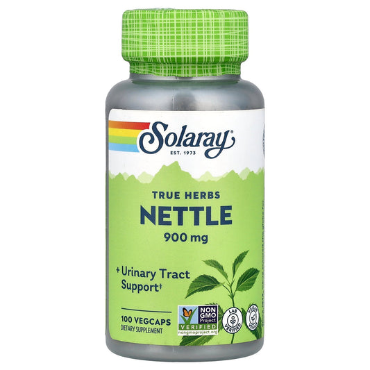Solaray, True Herbs, Nettle, 100 VegCaps (450 mg per Capsule)