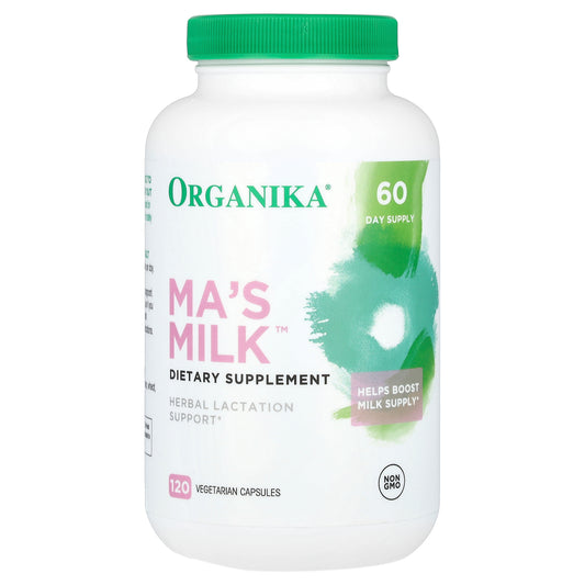 Organika, Ma's Milk™, Herbal Lactation Support, 120 Vegetable Capsules