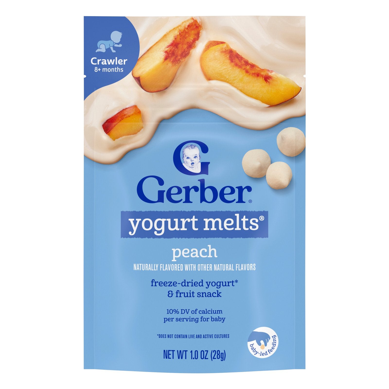 Gerber, Yogurt Melts®, 8+ Months, Peach, 1 oz (28 g)