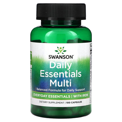 Swanson, Daily Essentials Multi, 100 Capsules