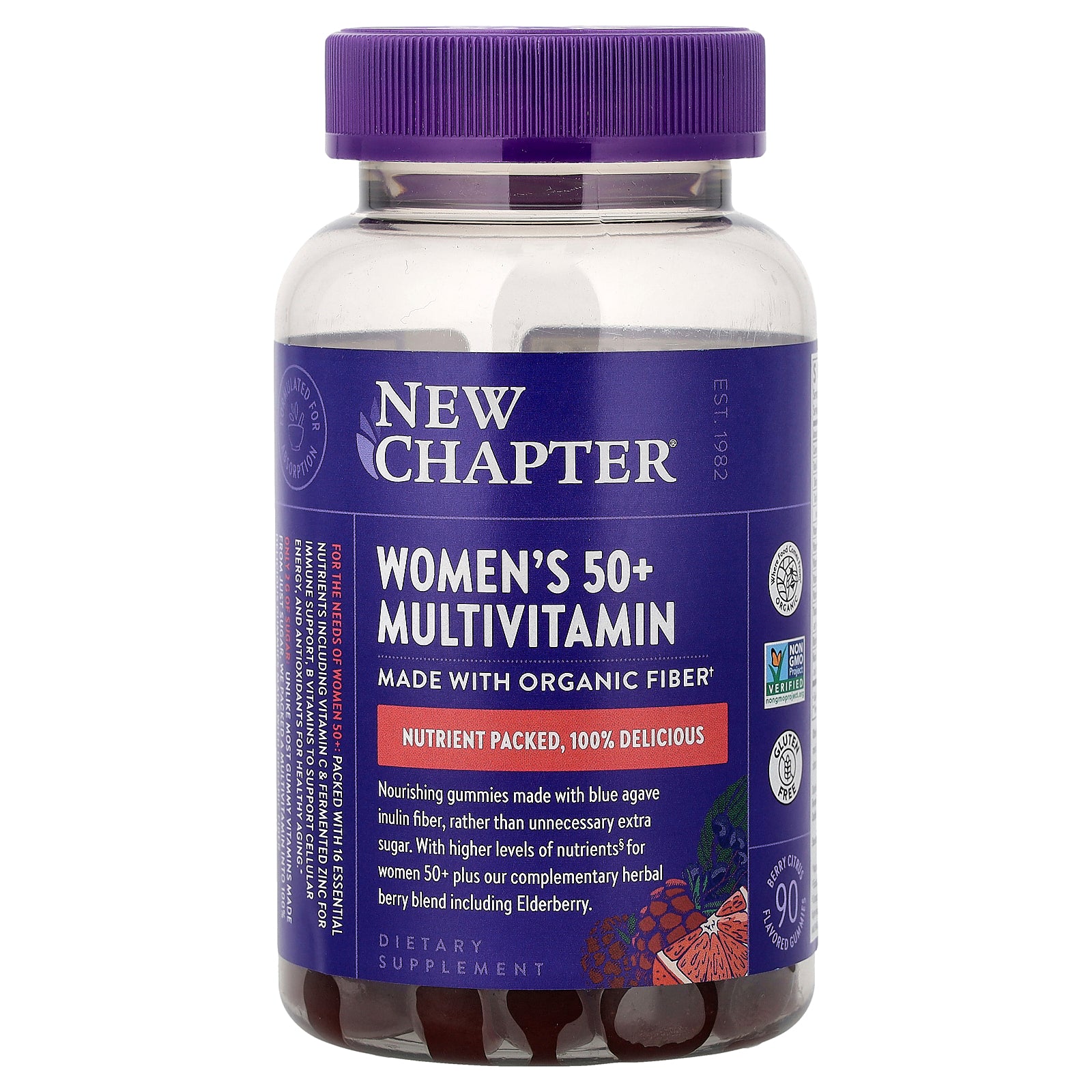 New Chapter, Women's 50+ Multivitamin Gummies, Berry Citrus, 90 Gummies