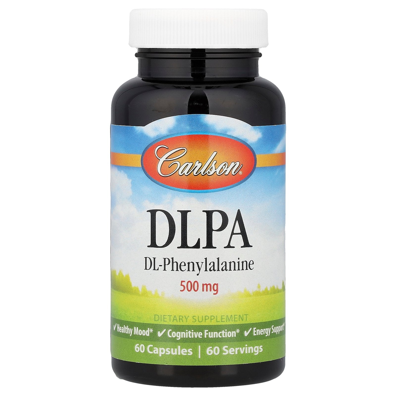 Carlson, DLPA, DL-Phenylalanine, 500 mg, 60 Capsules