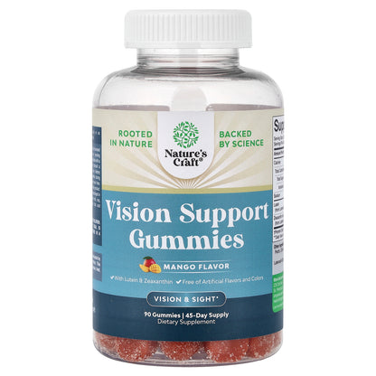 Nature's Craft, Vision Support Gummies, Mango, 90 Gummies