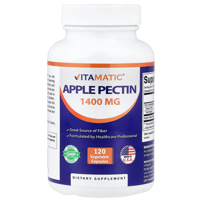 Vitamatic, Apple Pectin, 120 Veggie Capsules (700 mg per Capsule)