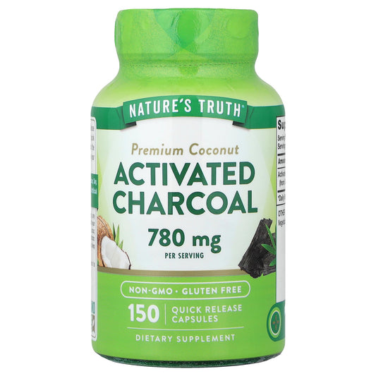 Nature's Truth, Premium Coconut Activated Charcoal, 150 Quick Release Capsules (260 mg per Capsule)