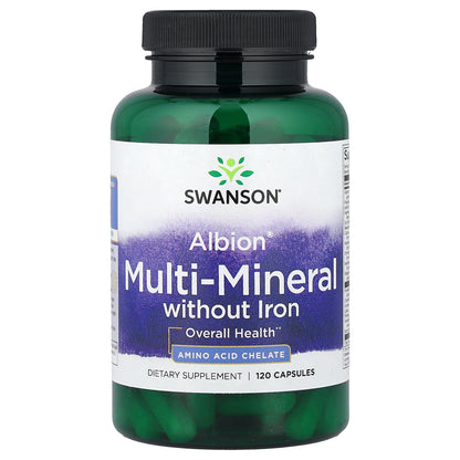 Swanson, Albion® Multi-Mineral without Iron, 120 Capsules