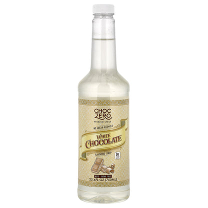 ChocZero, Premium Syrup, White Chocolate, Sugar Free, 25.4 fl oz (750 ml)