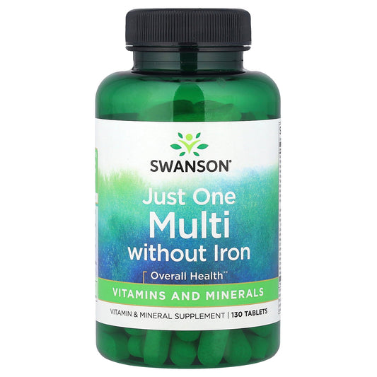 Swanson, Just One Complete Multi Without Iron, 130 Tablets