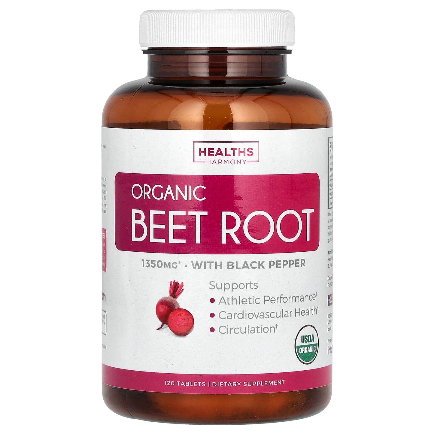 Healths Harmony, Organic Beet Root, 120 Tablets