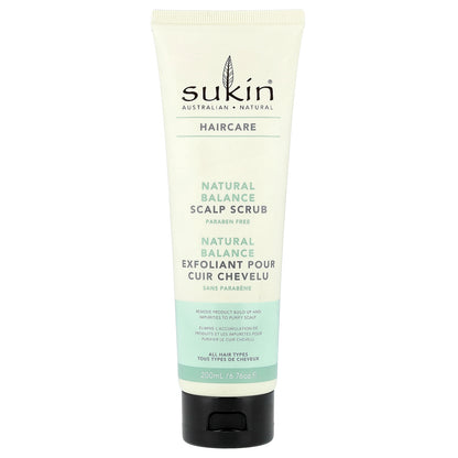 Sukin, Haircare, Natural Balance Scalp Scrub, All Hair Types , 6.76 fl oz (200 ml)