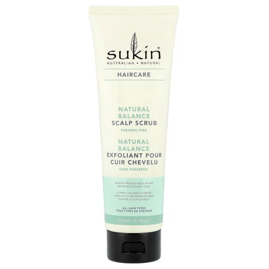 Sukin, Haircare, Natural Balance Scalp Scrub, All Hair Types , 6.76 fl oz (200 ml)