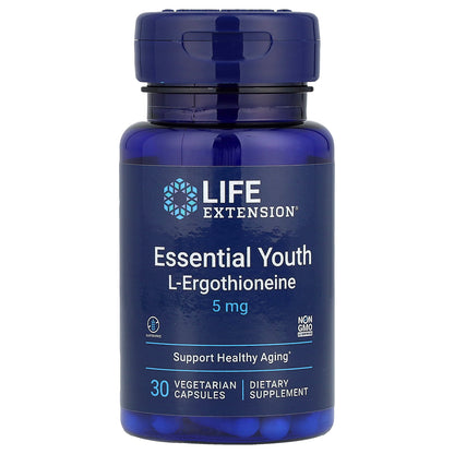 Life Extension, Essential Youth L-Ergothioneine, 5 mg, 30 Vegetarian Capsules