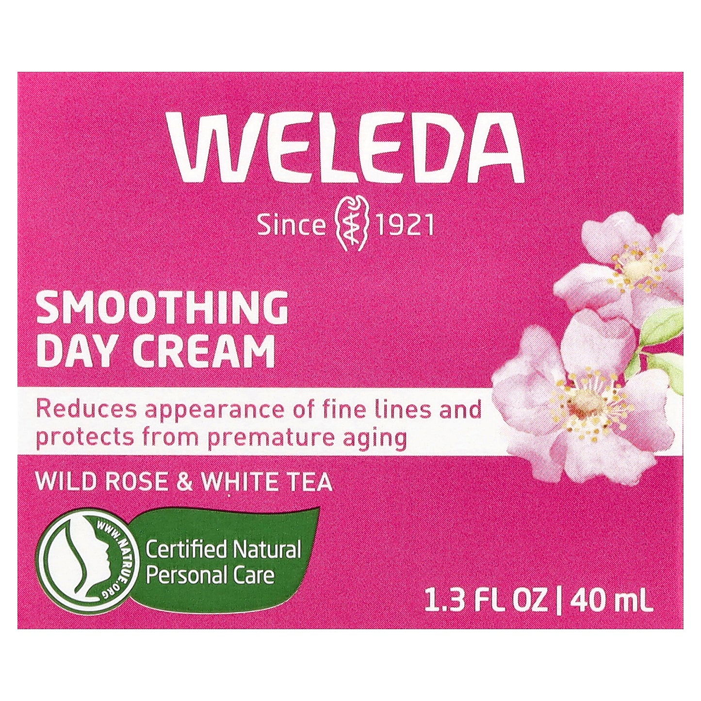 Weleda, Smoothing Day Cream, Wild Rose & White Tea, 1.3 fl oz (40 ml)