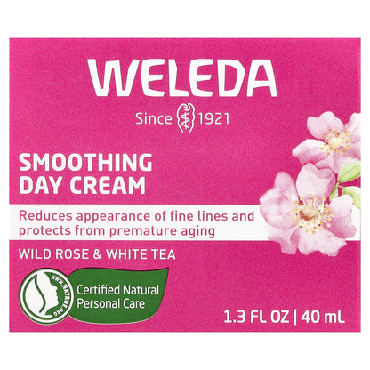 Weleda, Smoothing Day Cream, Wild Rose & White Tea, 1.3 fl oz (40 ml)