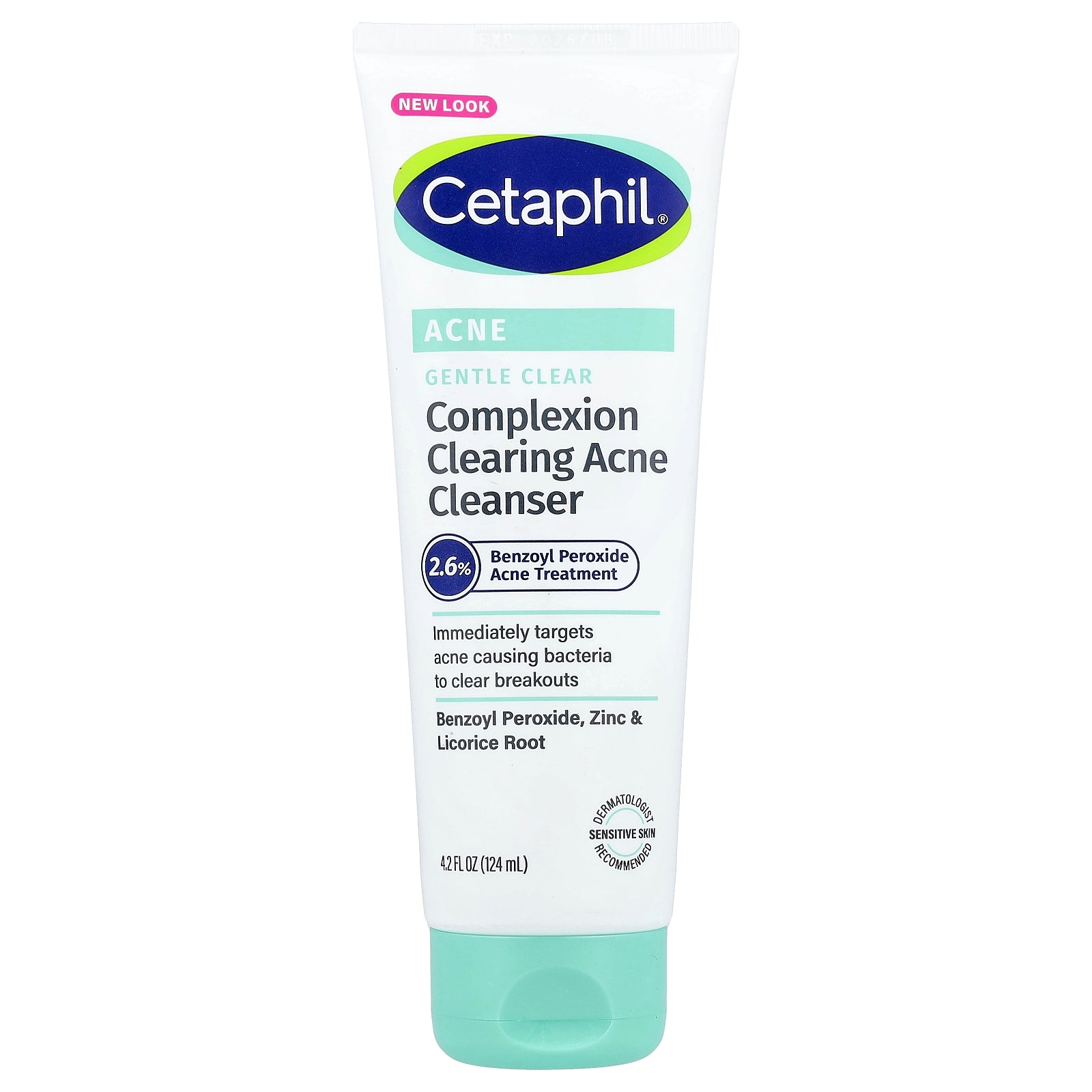 Cetaphil, Gentle Clear, Complexion Clearing Acne Cleanser, 4.2 fl oz (124 ml)