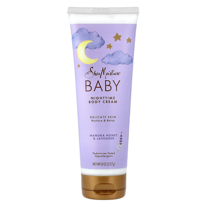 SheaMoisture, Baby, Nighttime Body Cream, Manuka Honey & Lavender, 8 oz (227 g)