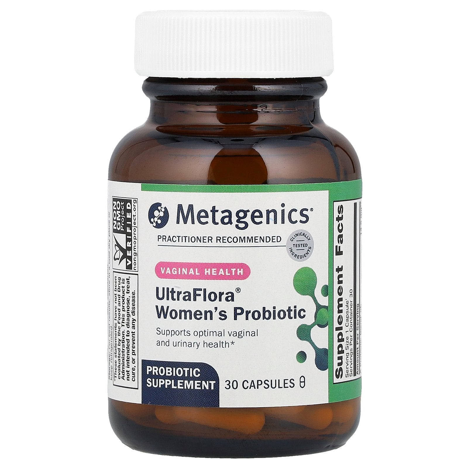 Metagenics, UltraFlora® Women's Probiotic, Vaginal Health, 30 Capsules