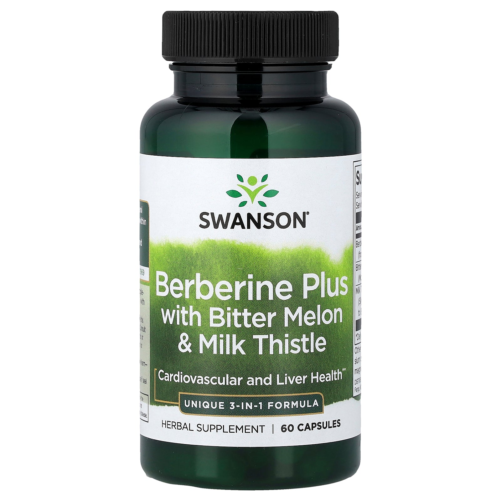 Swanson, Berberine Plus with Bitter Melon & Milk Thistle, 60 Capsules