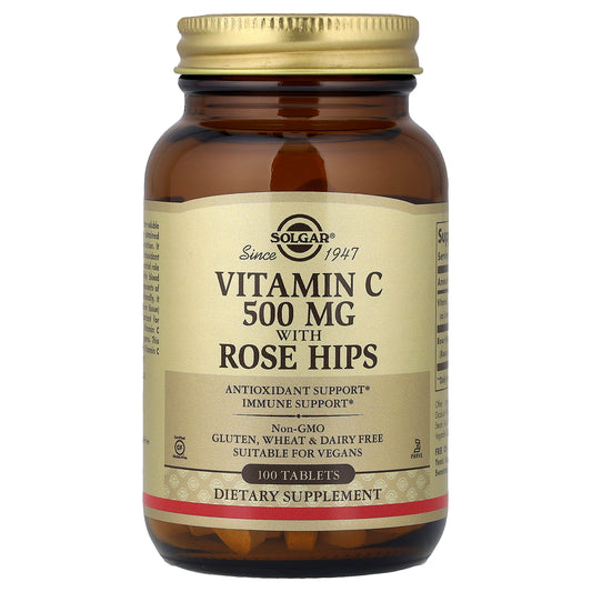 Solgar, Vitamin C with Rose Hips, 100 Tablets