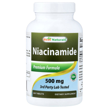 Best Naturals, Niacinamide, 500 mg, 240  Tablets
