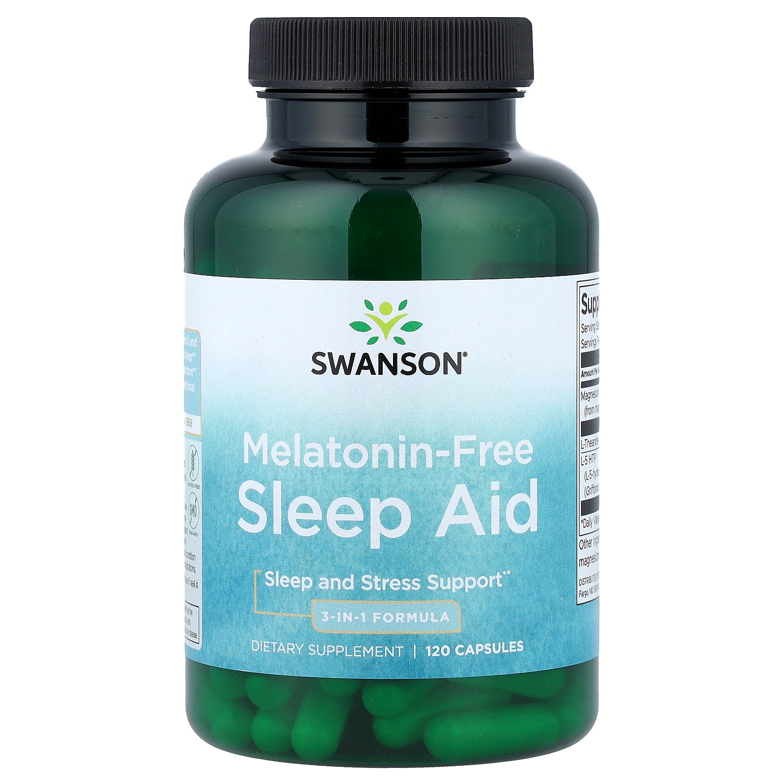 Swanson, Melatonin-Free Sleep Aid, 120 Capsules