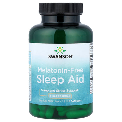 Swanson, Melatonin-Free Sleep Aid, 120 Capsules
