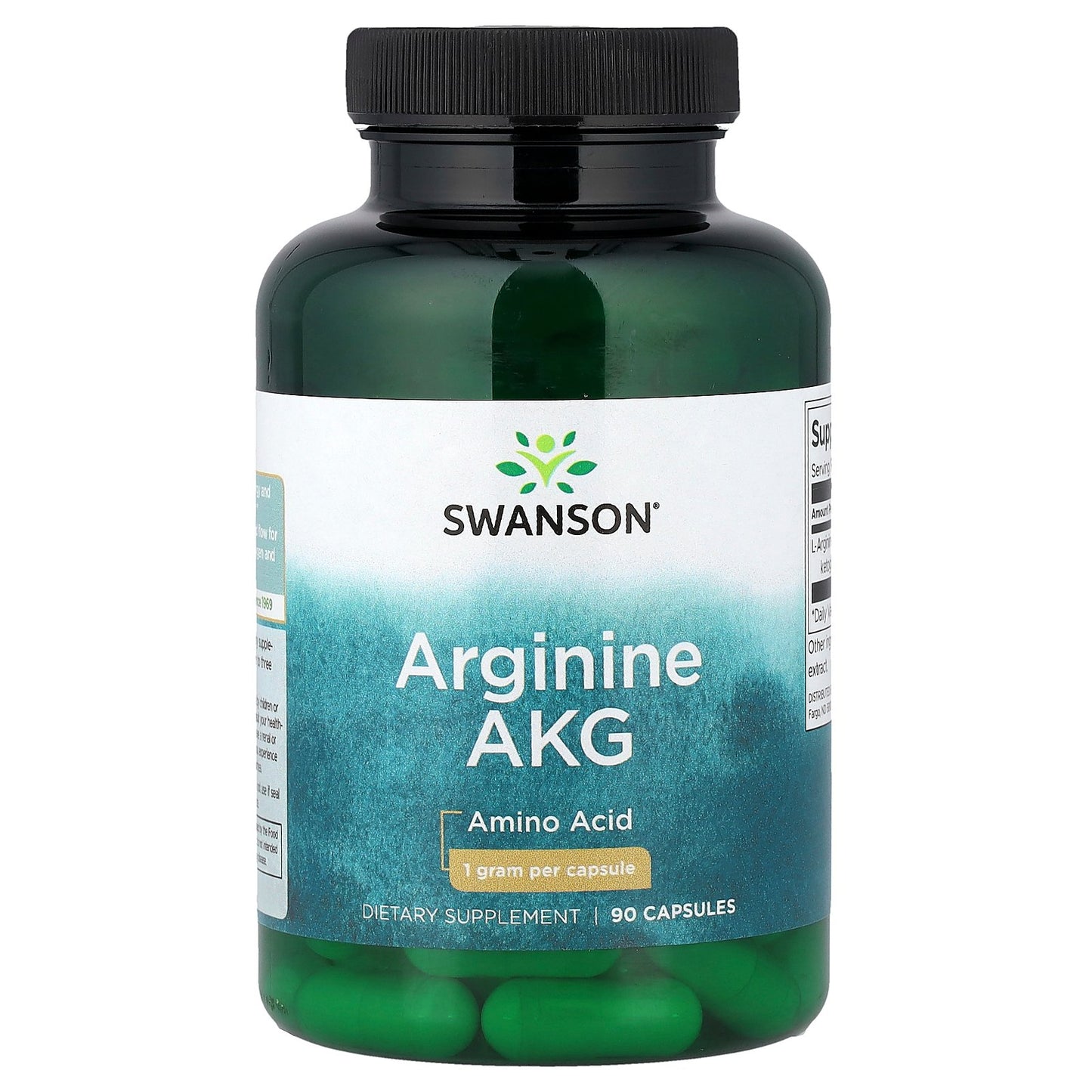 Swanson, Arginine AKG, 1 g, 90 Capsules