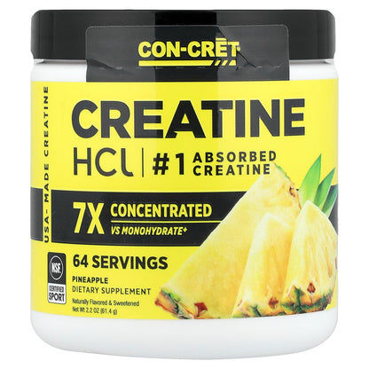 Con-Cret, Creatine HCI, Pineapple, 2.2 oz (61.4 g)