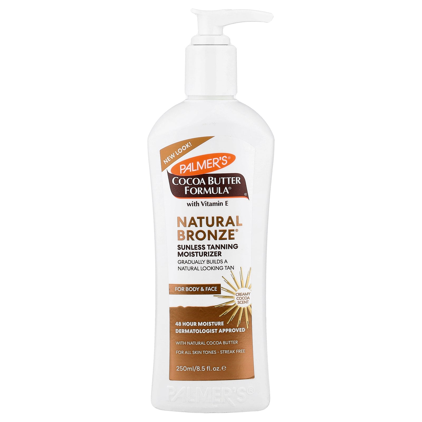 Palmer's, Cocoa Butter Formula® with Vitamin E, Natural Bronze®, Sunless Tanning Moisturizer, 8.5 fl oz (250 ml)