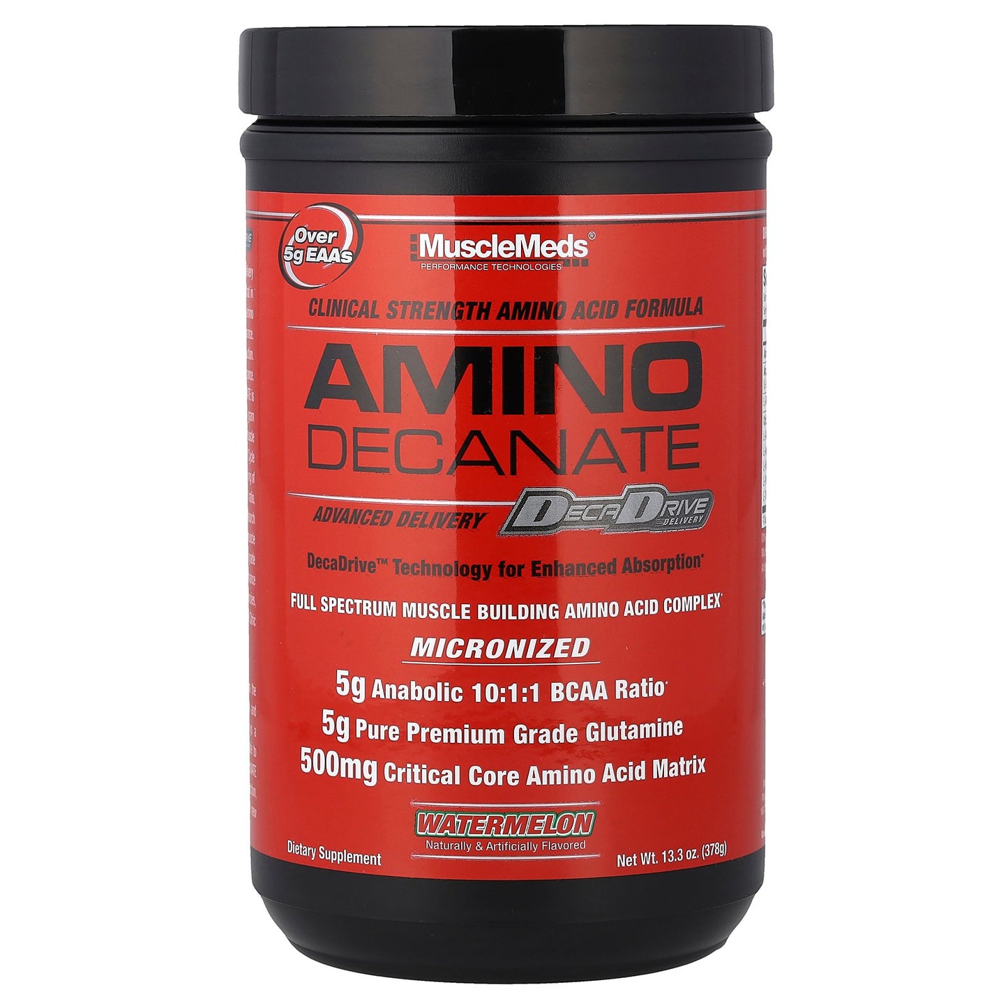 MuscleMeds, Amino Decanate, Watermelon, 13.3 oz (378 g)