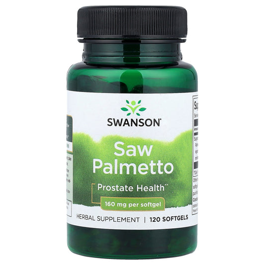 Swanson, Saw Palmetto, 160 mg, 120 Softgels