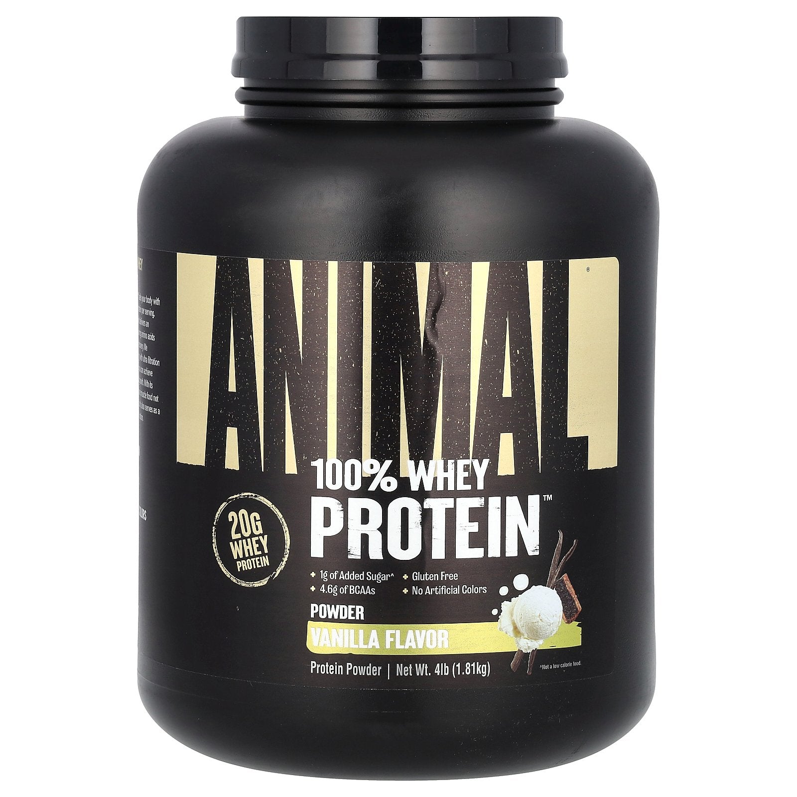 Animal, 100% Whey Protein™ Powder, Classic Vanilla, 4 lb (1.81 kg)