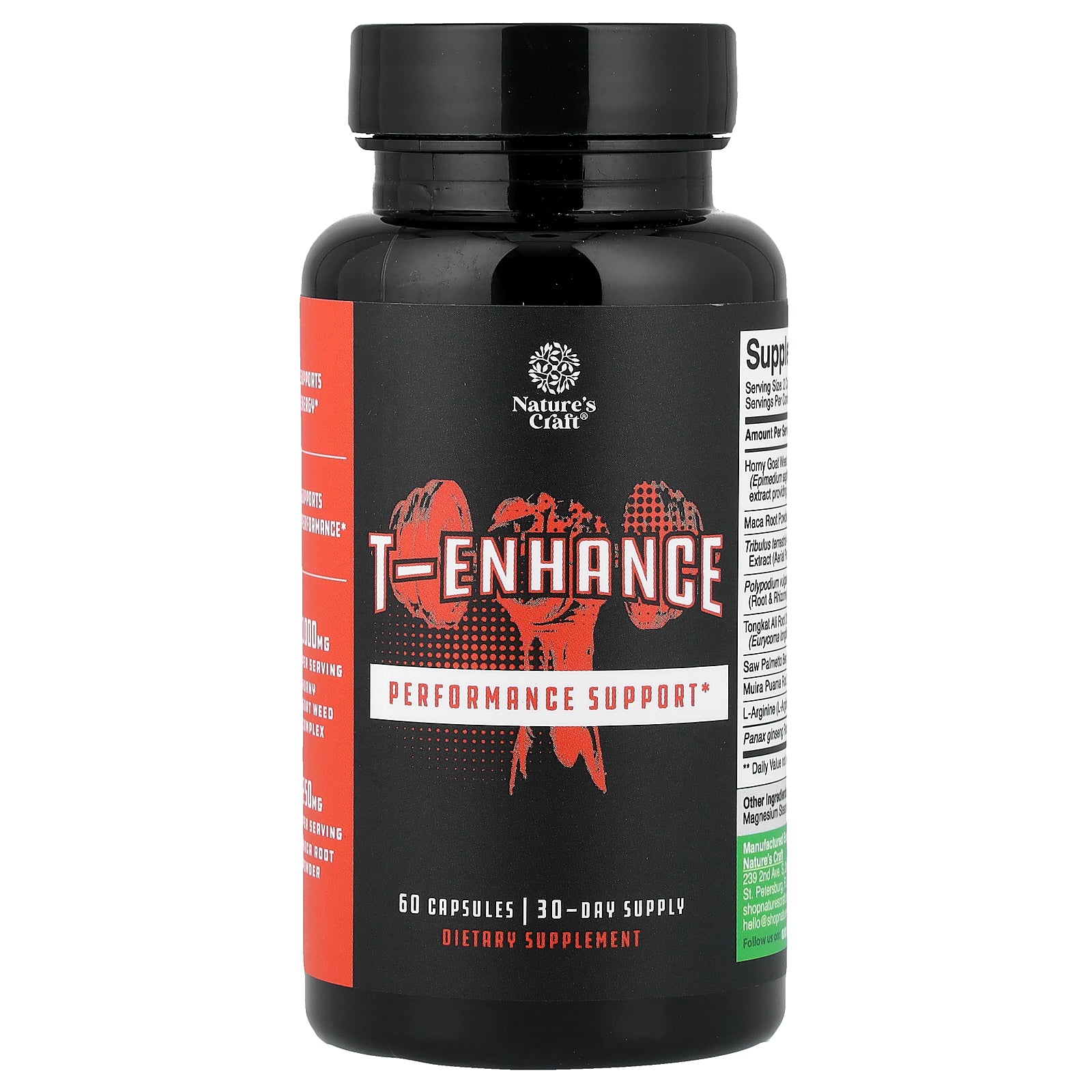 Nature's Craft, T-Enhance, 60 Capsules
