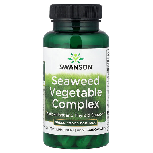 Swanson, Seaweed Vegetable Complex, 60 Veggie Capsules