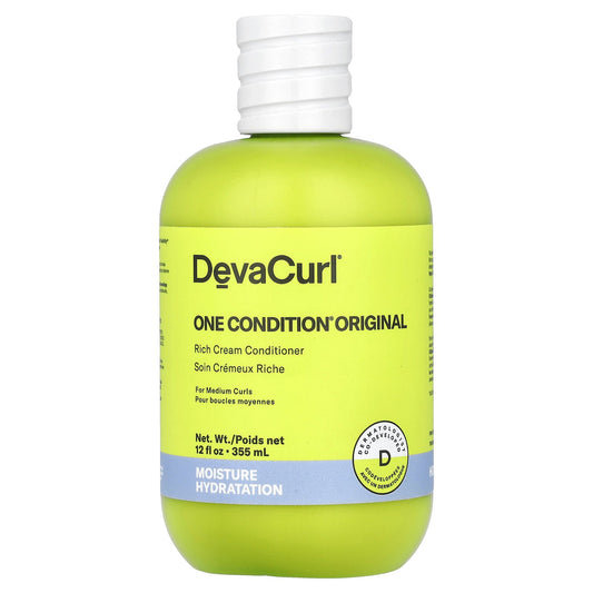 DevaCurl, One Condition® Original, Rich Cream Conditioner, For Medium Curls, 12 fl oz (355 ml)