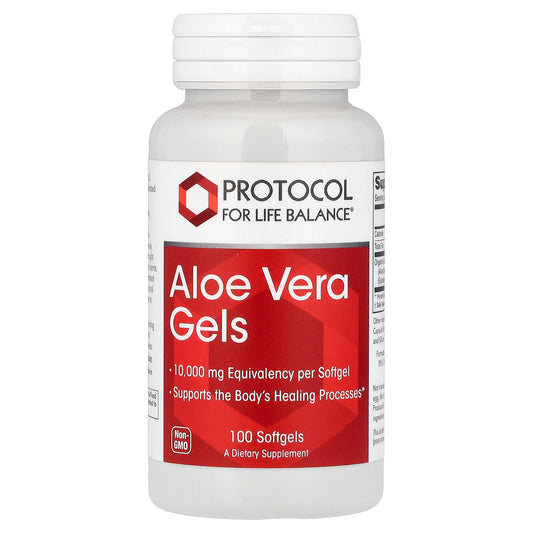 Protocol for Life Balance, Aloe Vera Gels, 10,000 mg, 100 Softgels