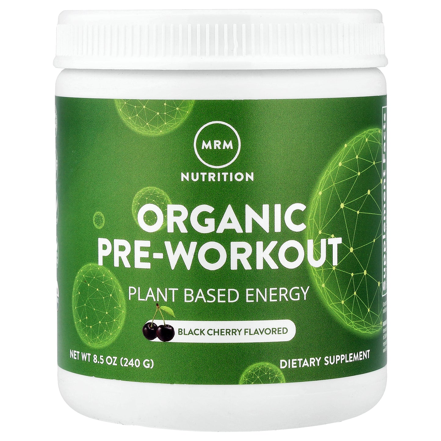 MRM Nutrition, Organic Pre-Workout, Black Cherry, 8.5 oz (240 g)