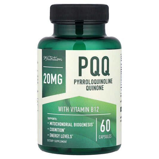SMNutrition, PQQ With Vitamin B12, 60 Capsules