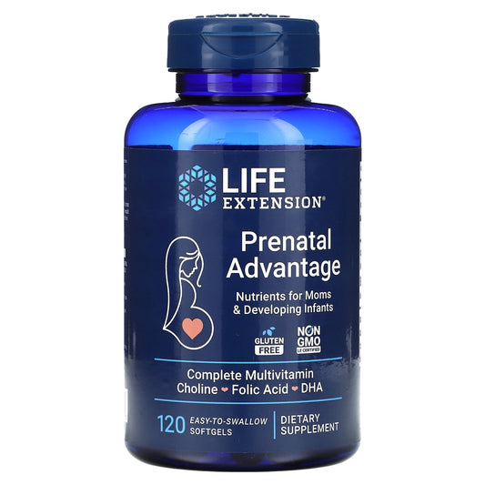 Life Extension, Prenatal Advantage, 120 Easy-To-Swallow Softgels