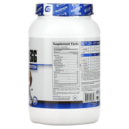 Gaspari Nutrition, Proven Egg, 100% Egg White Protein, Chocolate, 2 lbs (900 g)