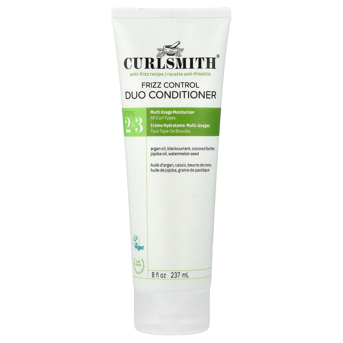 Curlsmith, Frizz Control Duo Conditioner, All Curl Types, 8 fl oz (237 ml)