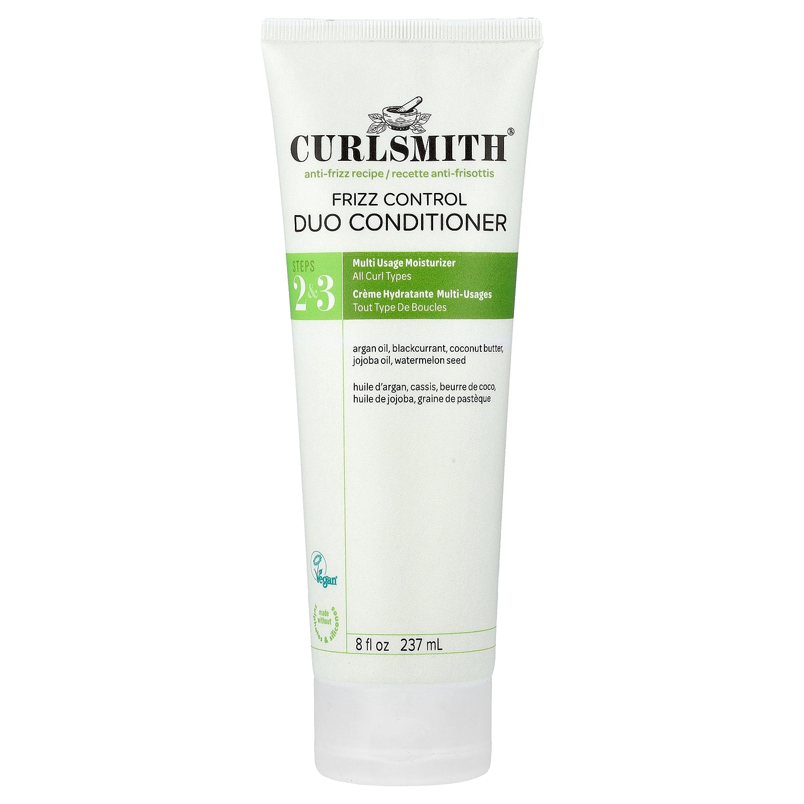 Curlsmith, Frizz Control Duo Conditioner, All Curl Types, 8 fl oz (237 ml)