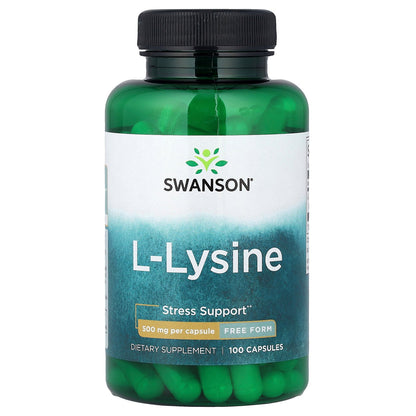 Swanson, L-Lysine, 500 mg, 100 Capsules