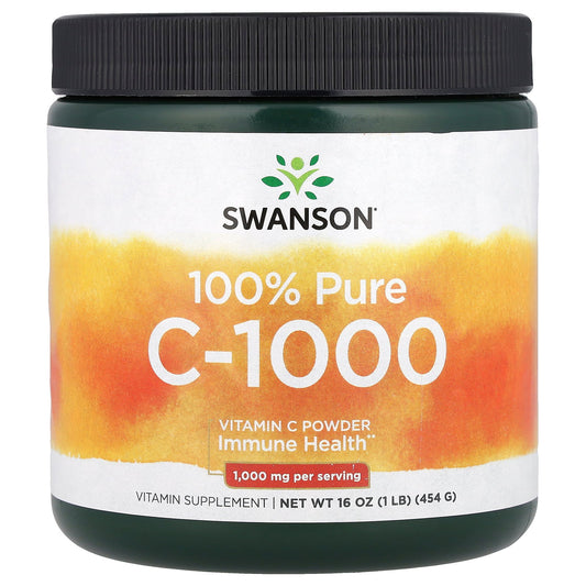 Swanson, 100% Pure C-1000, Vitamin C Powder, 16 oz (454 g)