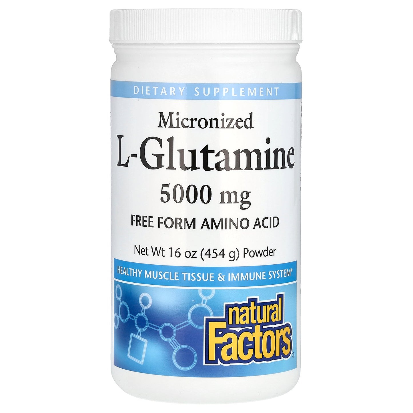 Natural Factors, Micronized L-Glutamine Powder, 16 oz (454 g)