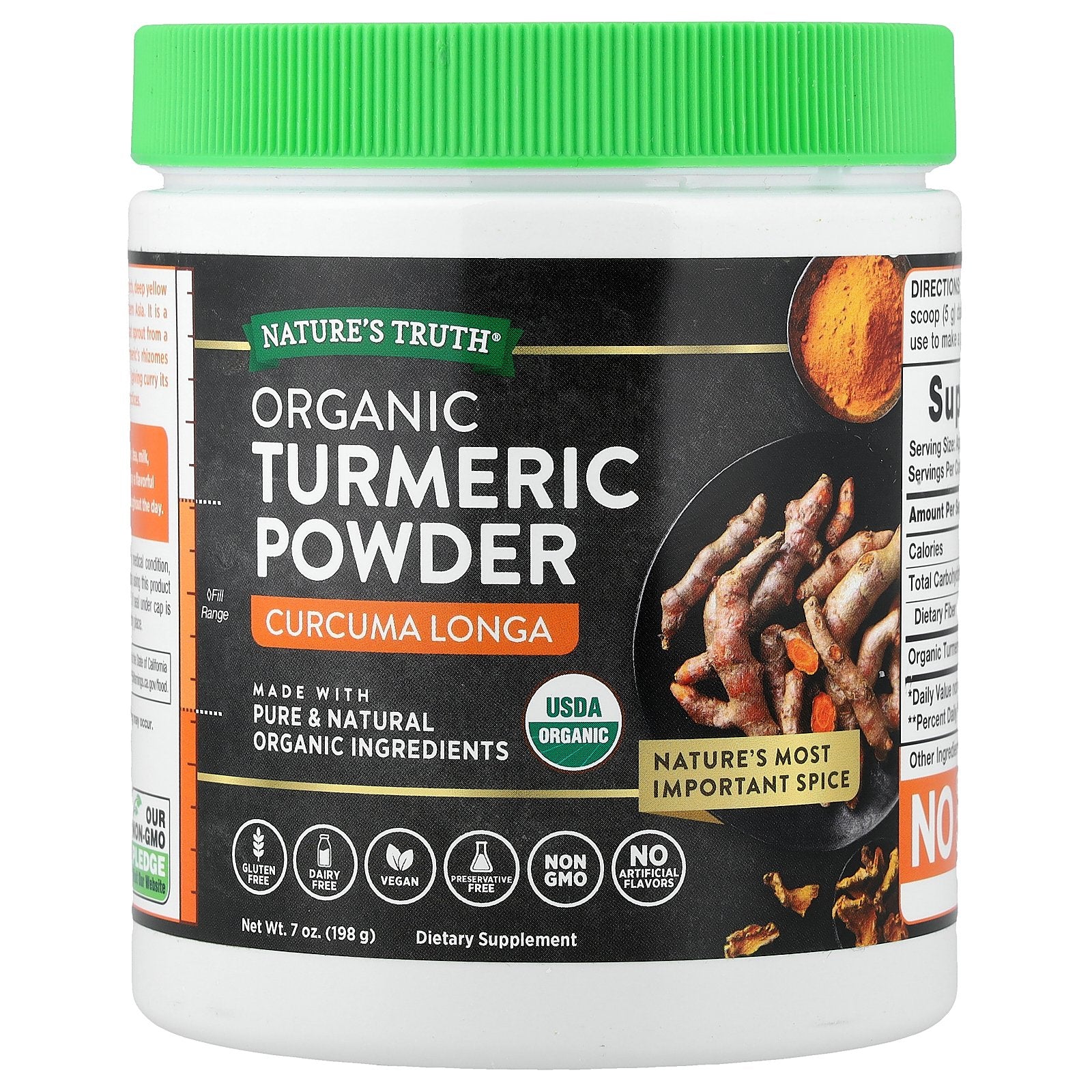 Nature's Truth, Organic Turmeric Powder, 7 oz (198 g)