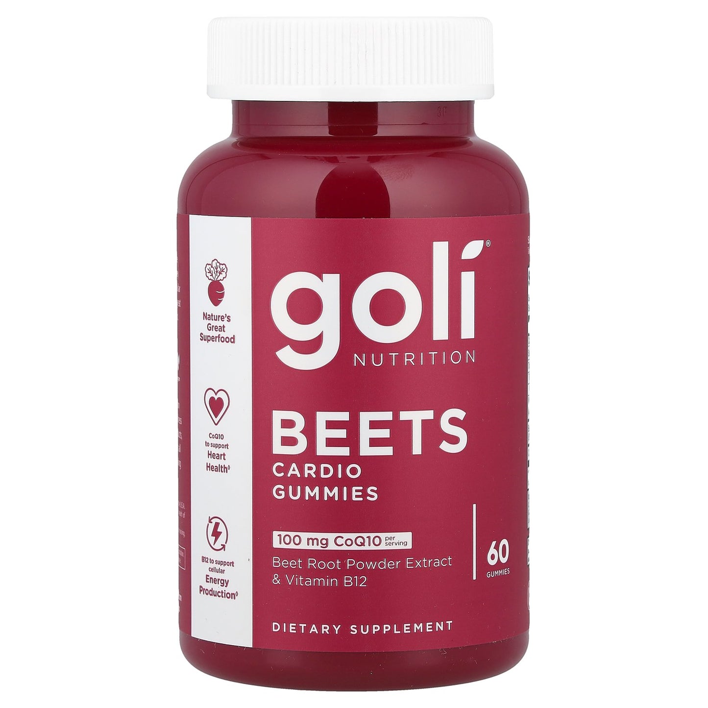 Goli Nutrition, Beets Cardio Gummies, 60 Gummies